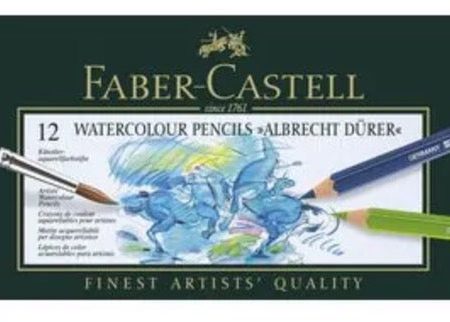 Faber-Castell Albrecht Durer Watercolor 12 Pencil Set Tin Online