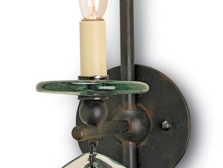 Sethos Black Wall Sconce in Various Colors For Sale