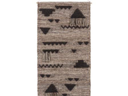 Asher Wool Charcoal Wall Hanging 5 0 H x 2 6 W For Cheap