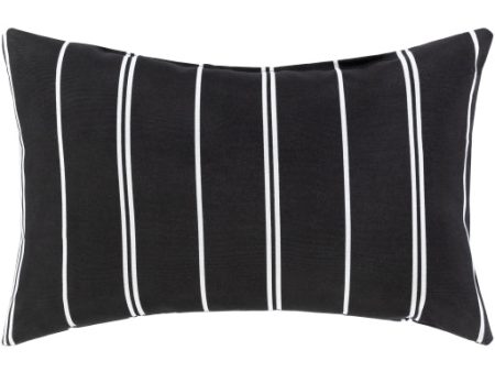 Vallarta Indoor Outdoor Black Pillow Cover in Various Sizes Supply