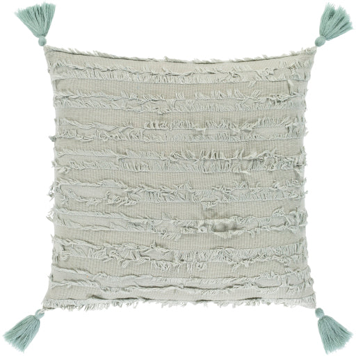 Sereno Cotton Sage Pillow Cover in Various Sizes For Discount