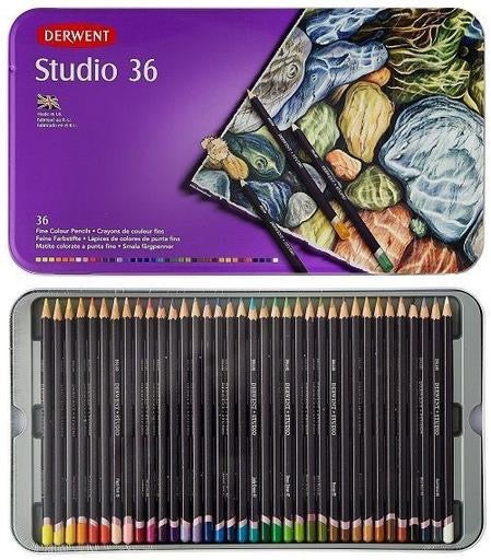 Derwent Studio 36 Fine Color Pencils For Sale