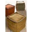 Woodstock Jute Brick Pouf For Discount