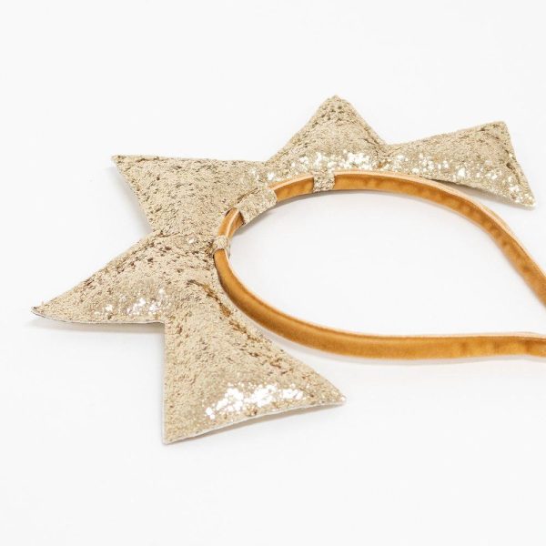 Gold Puffy Star Headband Online