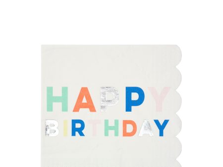 Birthday Palette Large Napkins For Discount