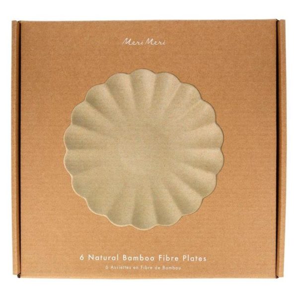 White Large Bamboo Fibre Plate Set Fashion