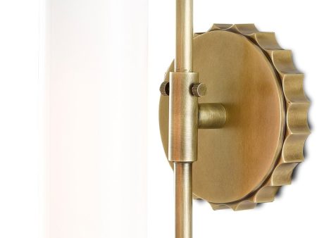 Latimer Brass Wall Sconce in Various Colors on Sale