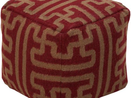 Archive Wool Burgundy Pouf Sale