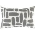 Stroke Indoor Outdoor Medium Gray Pillow Cover in Various Sizes Online