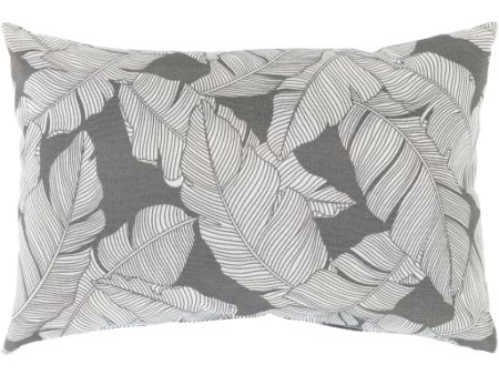 Musa Indoor Outdoor Medium Gray Pillow Cover in Various Sizes For Discount