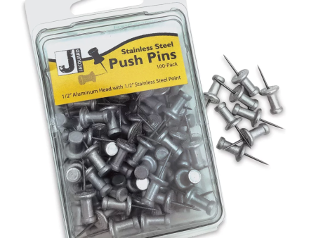 Stainless steel push pins 100BX Hot on Sale