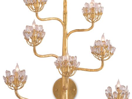 Agave Americana Gold Wall Sconce in Various Colors For Sale