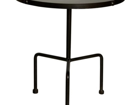 Paige Side Table in Black Metal Online Hot Sale