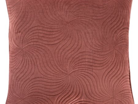 Quilted Velvet Burgundy Pillow Cover in Various Sizes Online