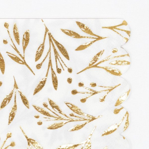 Gold Leaf Napkins, Large Online Hot Sale