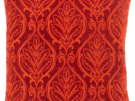 Toulouse Cotton Velvet Burnt Orange Pillow Cover in Various Sizes Hot on Sale