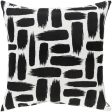 Stroke Indoor Outdoor Black Pillow Cover in Various Sizes Online now