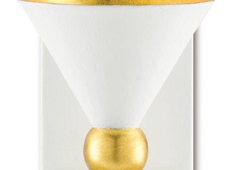 Moderne White Wall Sconce in Various Colors Hot on Sale