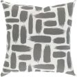 Stroke Indoor Outdoor Medium Gray Pillow Cover in Various Sizes Online