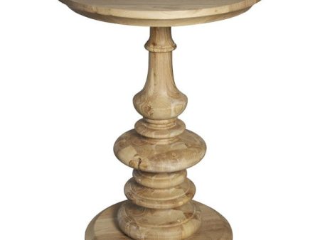 Old Elm Pedestal Side Table Sale