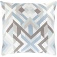 Teori Cotton Charcoal Pillow Cover in Various Sizes Hot on Sale