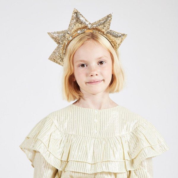 Gold Puffy Star Headband Online