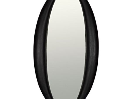 Woolsey Mirror in Charcoal Black on Sale