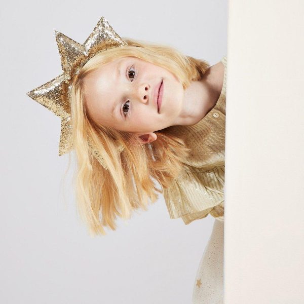 Gold Puffy Star Headband Online