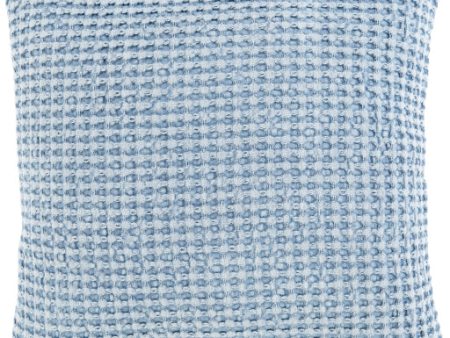 Waffle Cotton Denim Pillow Cover in Various Sizes For Discount