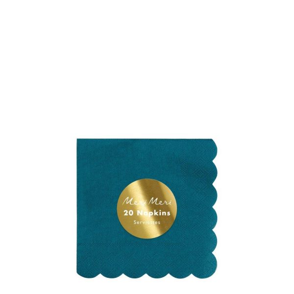 Dark Teal Small Napkins For Cheap