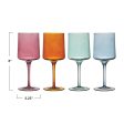 14 oz. Stemmed Wine Glass, 4 Colors (Set of 4) Online Hot Sale