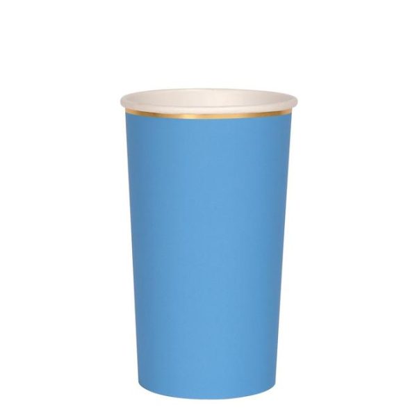 Bright Blue Highball Cups on Sale