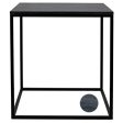 Landon Side Table in Black Metal w  Marble Online Hot Sale