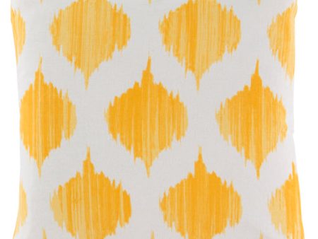 Ogee Cotton Bright Yellow Pillow Cover in Various Sizes on Sale