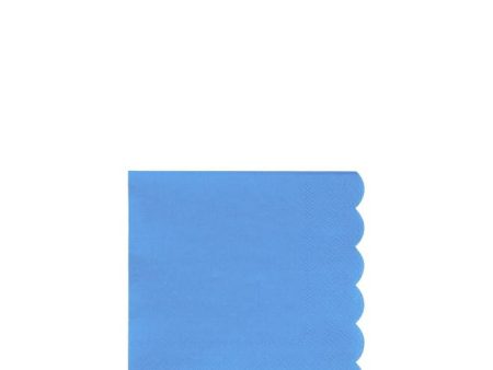 Bright Blue Small Napkins Cheap