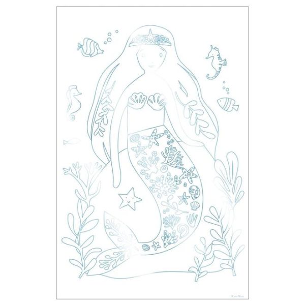 Mermaid Colouring Posters For Sale