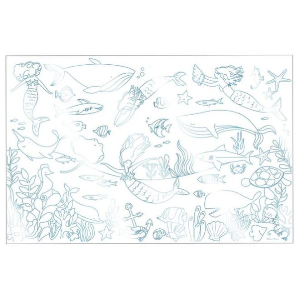 Mermaid Colouring Posters For Sale