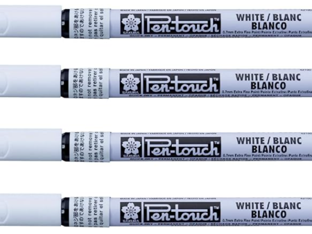 Sakura Pen-Touch paint marker 0.7 mm, permanent ink Extra fine point white color For Cheap