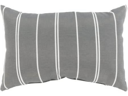 Vallarta Indoor Outdoor Medium Gray Pillow Cover in Various Sizes Discount