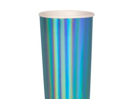 Blue Holographic Highball Cups Sale