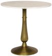 Alida Side Table with White Stone For Discount