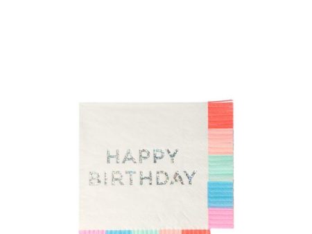 Birthday Fringe Small Napkins Sale