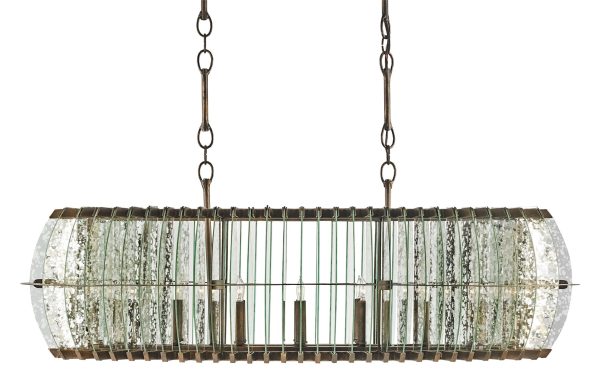 Zanzibar Rectangular Chandelier in Various Sizes on Sale