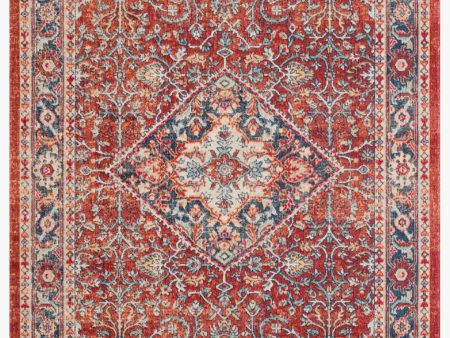 Nour Rug in Ocean & Fire by Loloi II For Cheap