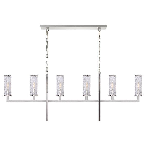 Liaison Large Linear Chandelier in Various Colors For Cheap