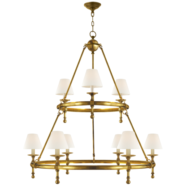 Classic Two-Tier Ring Chandelier Online Sale