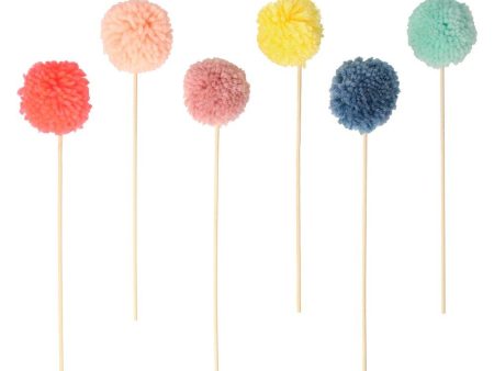 Multi Pompom Cake Toppers Sale