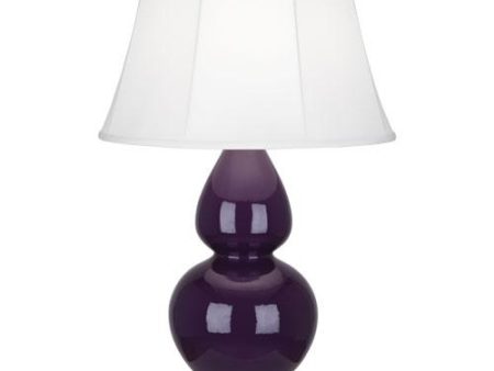 Double Gourd 30 H x 9.5 W Table Lamp in Various Finishes and Shades For Sale