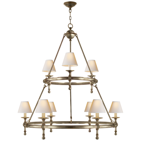 Classic Two-Tier Ring Chandelier Online Sale