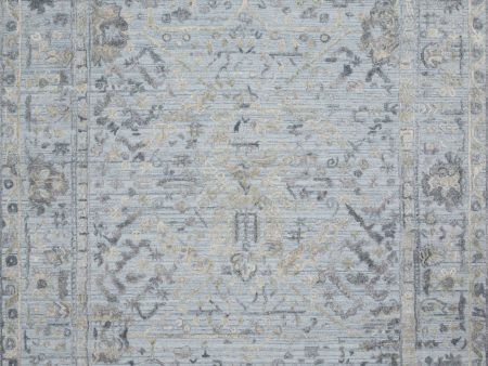 Emmett Hand Loomed Sky Silver Rug Hot on Sale